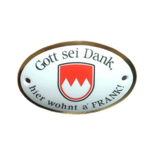 Schilder aus Emaille, Porzellan, Alu und Kunststoff