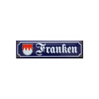 Franken Straßenschild aus Emaille
