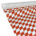 Nassfeste Rauten-Papiertischdecke 50m in diversen Breiten - 75 cm x 50 Meter