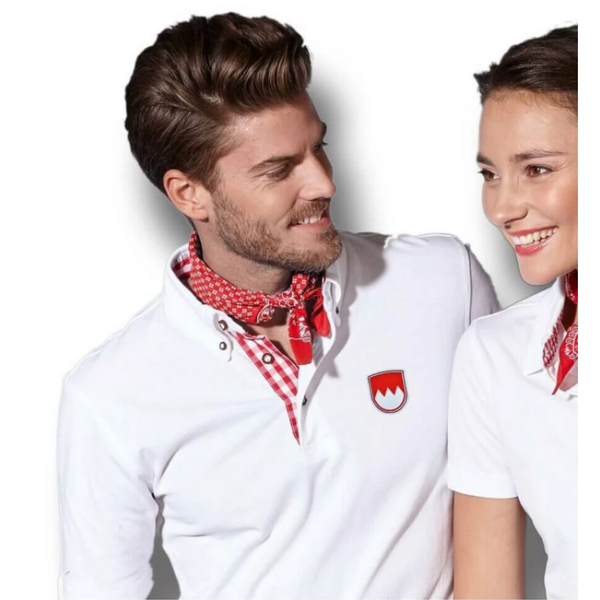 Trachtenpolo mit Frankenwappen - M