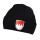 Strickmütze mit Franken-Wappen in rot oder schwarz - Schwarz - Schwarz