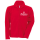 Rote Fleecejacke mit gesticktem Frankenmotiv - XL