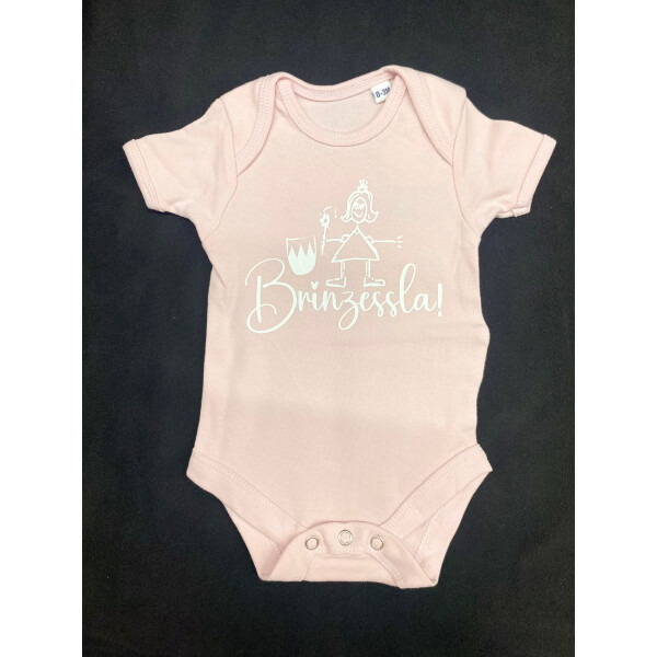 Body "Brinzessla" - in rosa für die kleine Fränkin 0-3 Monate