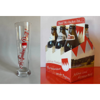 Franken-Bierglas 0,5l mit 6 Flaschen fränkischem...