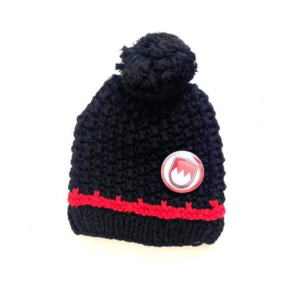 Häkelmütze Franken schwarz
