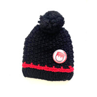 Häkelmütze Franken schwarz