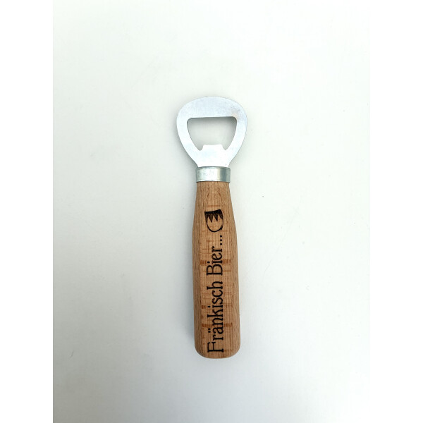 Franken Holz-Flaschenöffner "Fränkisch Bier das gönn ich mir"