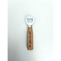 Franken Holz-Flaschenöffner "Fränkisch...