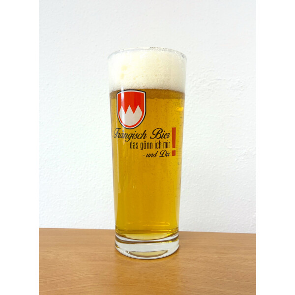 Bierglas Frängisch Bier das gönn ich mir