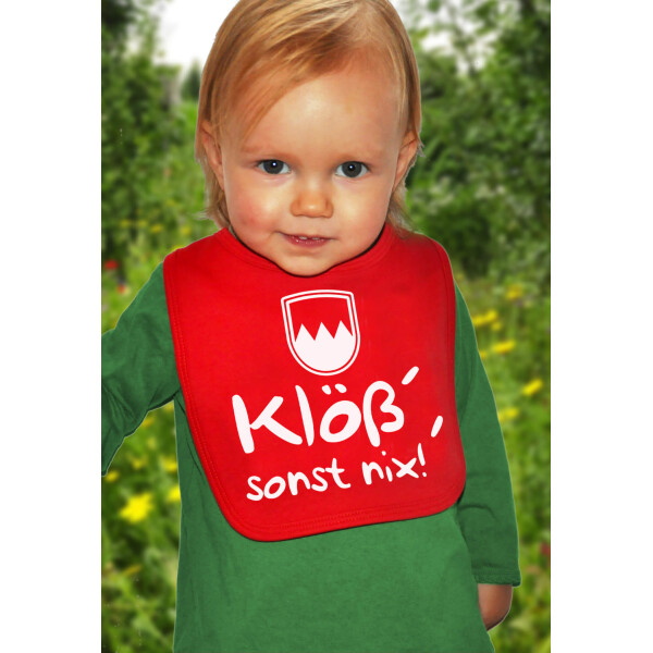 Klöß, sonst nix! Lätzchen in rot