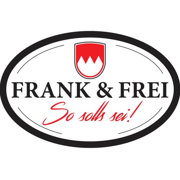 Aufkleber - Frank und frei!