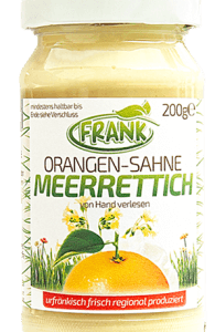 Frank Orangen-Sahne-Meerrettich 200 g im Glas