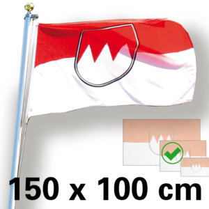 Fahne mit Oesen 150 x 90cm wetterfeste nationale Flagge Region Franken 24020 