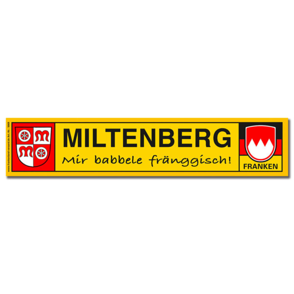 Aufkleber Miltenberg
