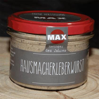 MAX: Hausmacher Leberwurst im Glas 200 g