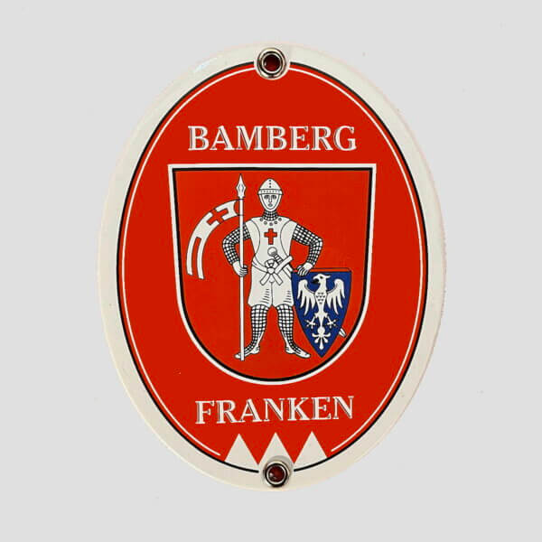 Emailleschild Bamberg