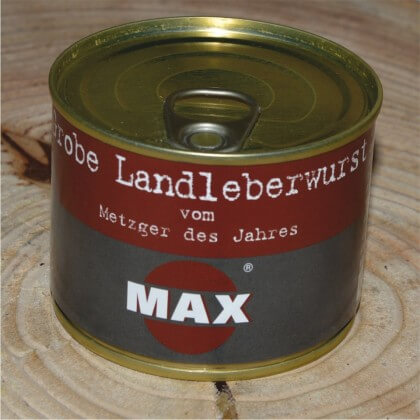 MAX: Grobe Landleberwurst 200 g in der Dose